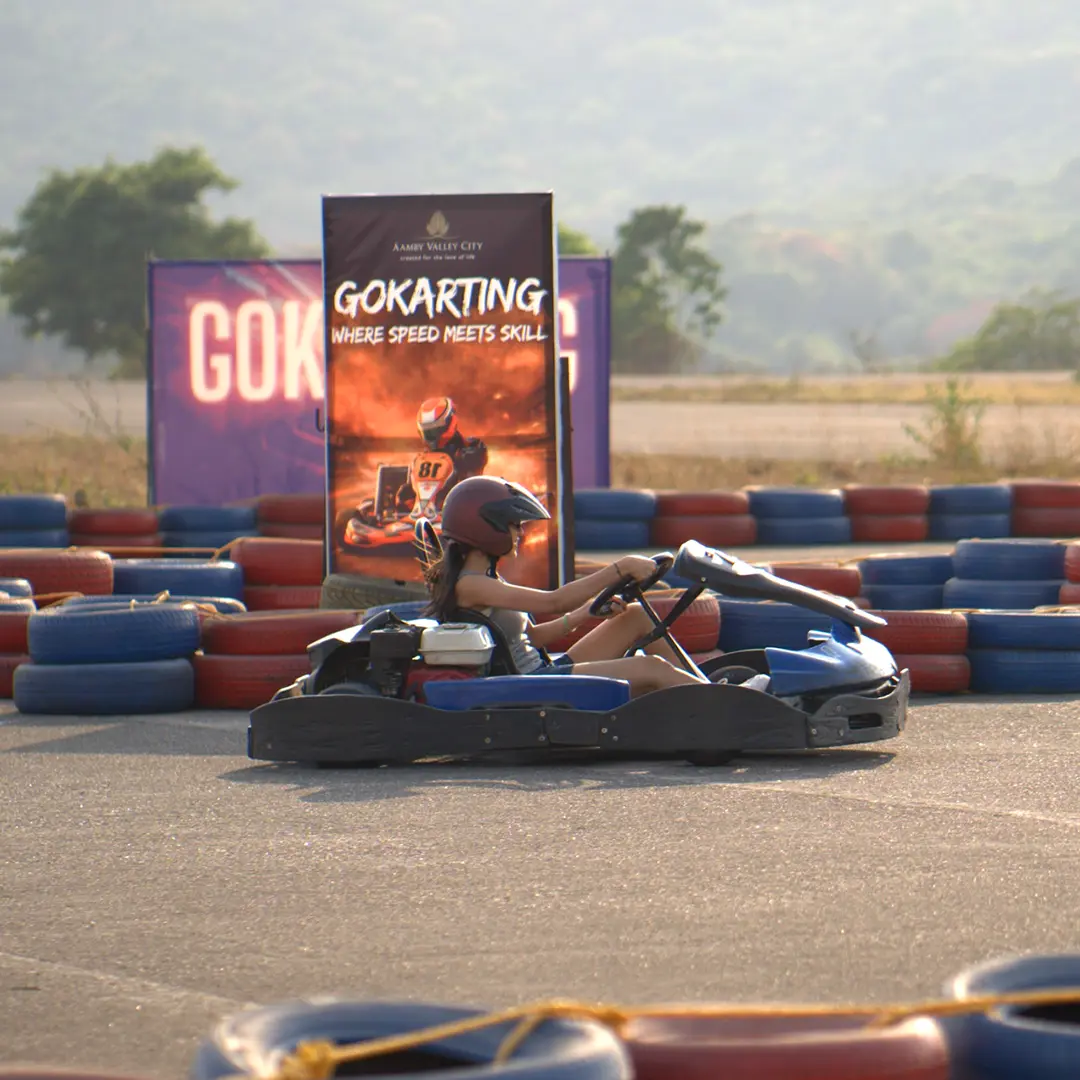 Go-karting experience at Aamby Valley City